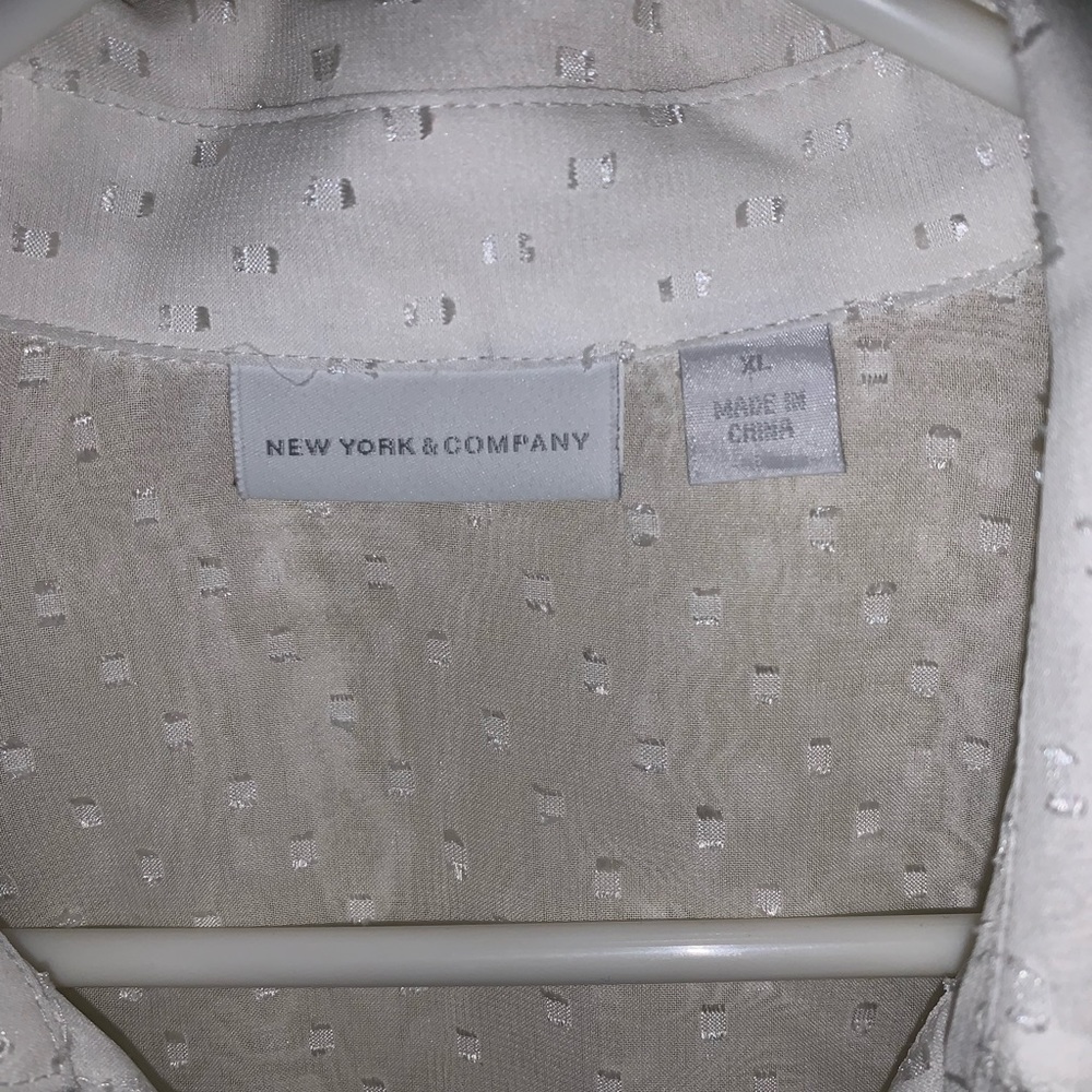 New York & Company Sheer Shirt - Picture 3 of 5